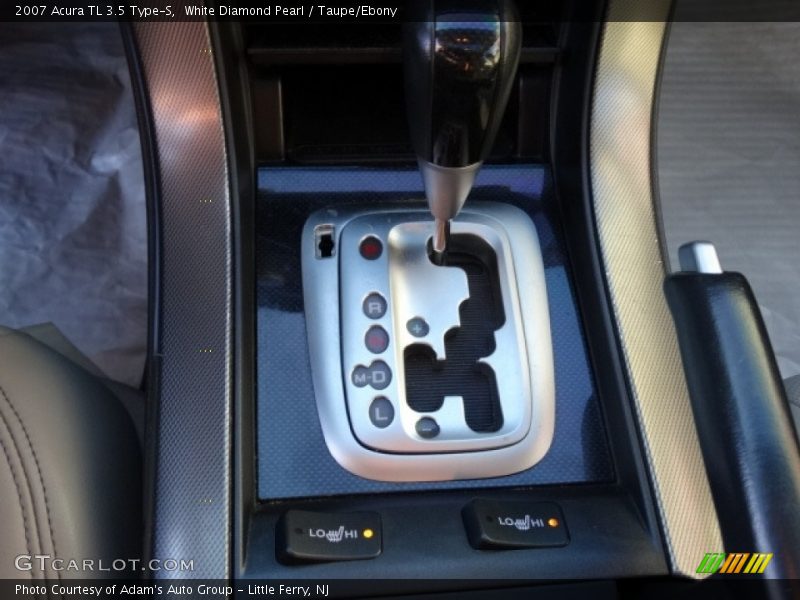 White Diamond Pearl / Taupe/Ebony 2007 Acura TL 3.5 Type-S