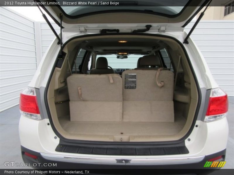 Blizzard White Pearl / Sand Beige 2012 Toyota Highlander Limited