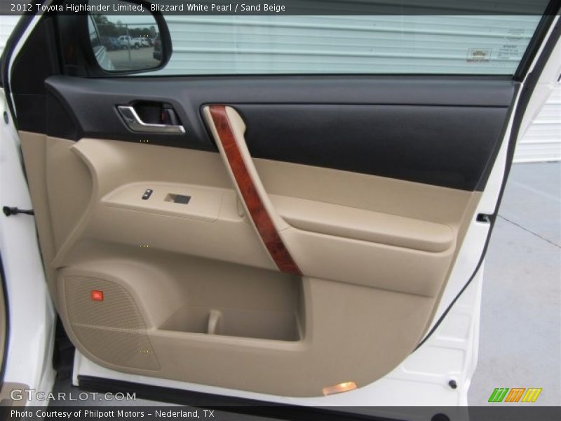 Blizzard White Pearl / Sand Beige 2012 Toyota Highlander Limited