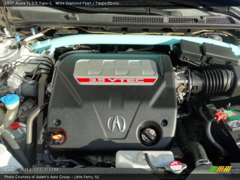 White Diamond Pearl / Taupe/Ebony 2007 Acura TL 3.5 Type-S