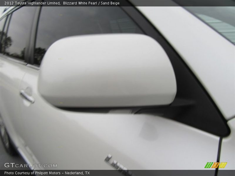 Blizzard White Pearl / Sand Beige 2012 Toyota Highlander Limited