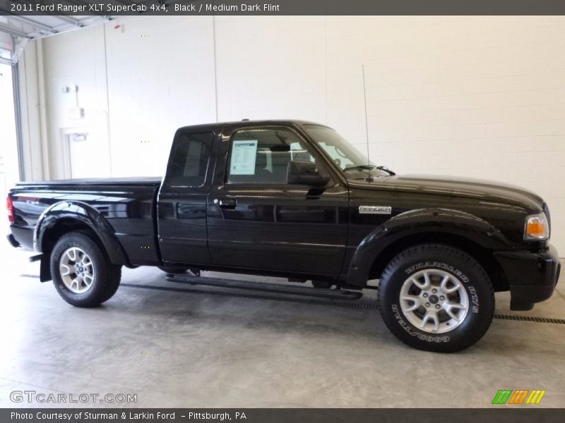 Black / Medium Dark Flint 2011 Ford Ranger XLT SuperCab 4x4