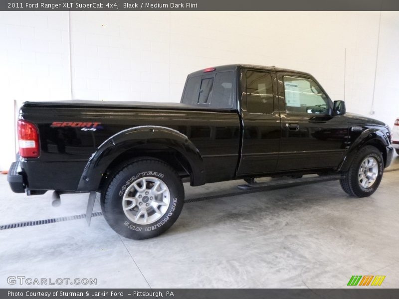 Black / Medium Dark Flint 2011 Ford Ranger XLT SuperCab 4x4