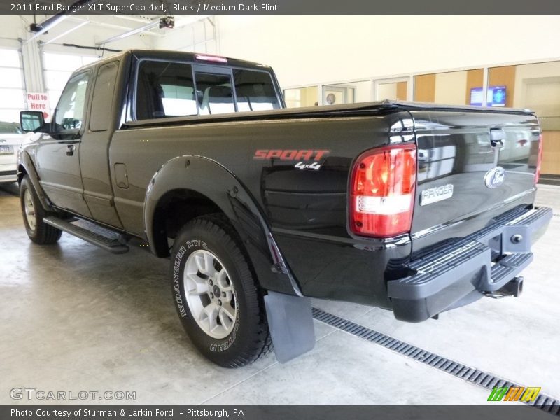 Black / Medium Dark Flint 2011 Ford Ranger XLT SuperCab 4x4