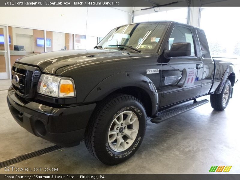 Black / Medium Dark Flint 2011 Ford Ranger XLT SuperCab 4x4