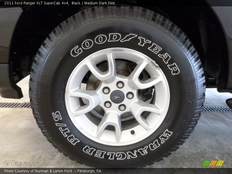 Black / Medium Dark Flint 2011 Ford Ranger XLT SuperCab 4x4