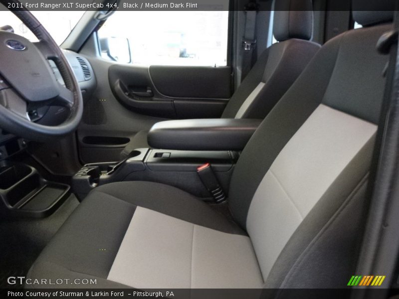 Black / Medium Dark Flint 2011 Ford Ranger XLT SuperCab 4x4