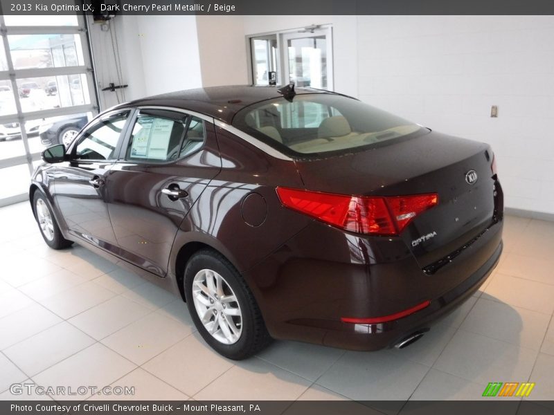 Dark Cherry Pearl Metallic / Beige 2013 Kia Optima LX