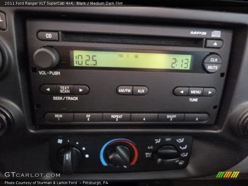 Black / Medium Dark Flint 2011 Ford Ranger XLT SuperCab 4x4