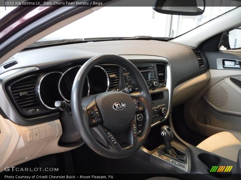 Dark Cherry Pearl Metallic / Beige 2013 Kia Optima LX