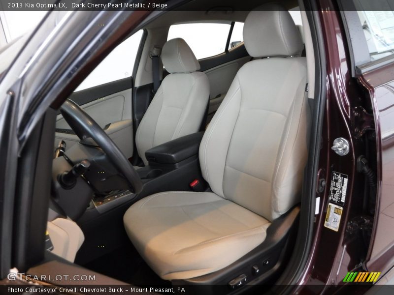 Dark Cherry Pearl Metallic / Beige 2013 Kia Optima LX