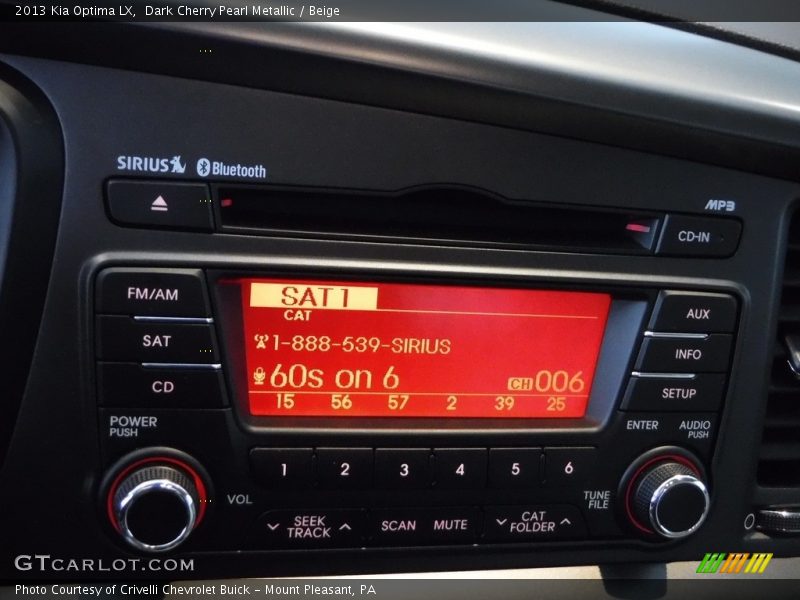 Dark Cherry Pearl Metallic / Beige 2013 Kia Optima LX