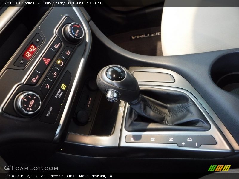 Dark Cherry Pearl Metallic / Beige 2013 Kia Optima LX