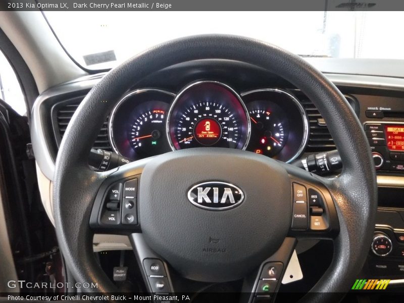 Dark Cherry Pearl Metallic / Beige 2013 Kia Optima LX