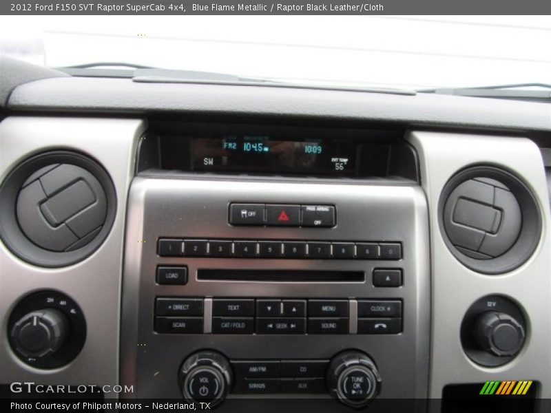 Blue Flame Metallic / Raptor Black Leather/Cloth 2012 Ford F150 SVT Raptor SuperCab 4x4