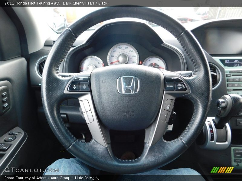 Dark Cherry Pearl / Black 2011 Honda Pilot Touring 4WD