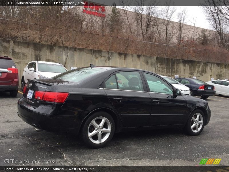 Ebony Black / Gray 2010 Hyundai Sonata SE V6