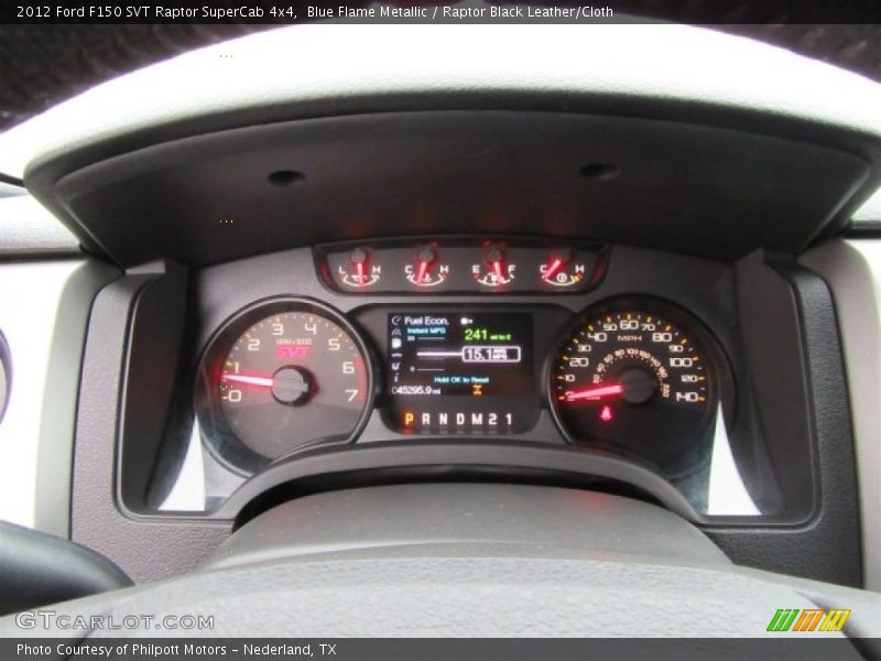  2012 F150 SVT Raptor SuperCab 4x4 SVT Raptor SuperCab 4x4 Gauges