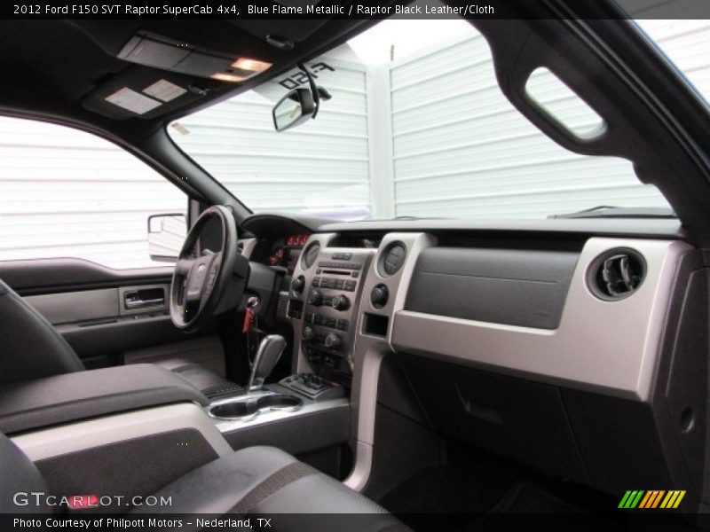 Blue Flame Metallic / Raptor Black Leather/Cloth 2012 Ford F150 SVT Raptor SuperCab 4x4