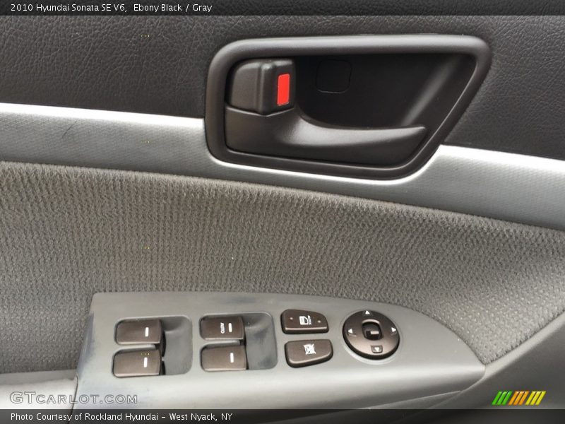 Ebony Black / Gray 2010 Hyundai Sonata SE V6