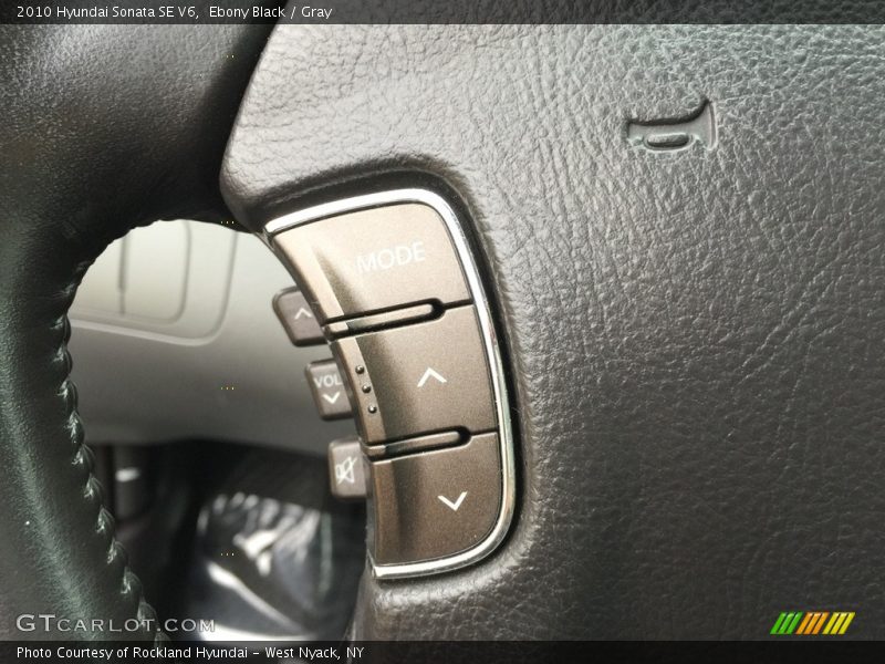 Ebony Black / Gray 2010 Hyundai Sonata SE V6