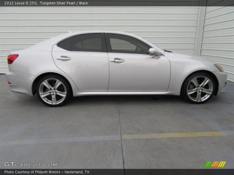 Tungsten Silver Pearl / Black 2012 Lexus IS 250