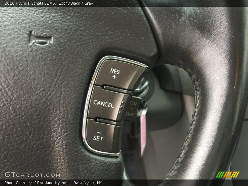 Ebony Black / Gray 2010 Hyundai Sonata SE V6