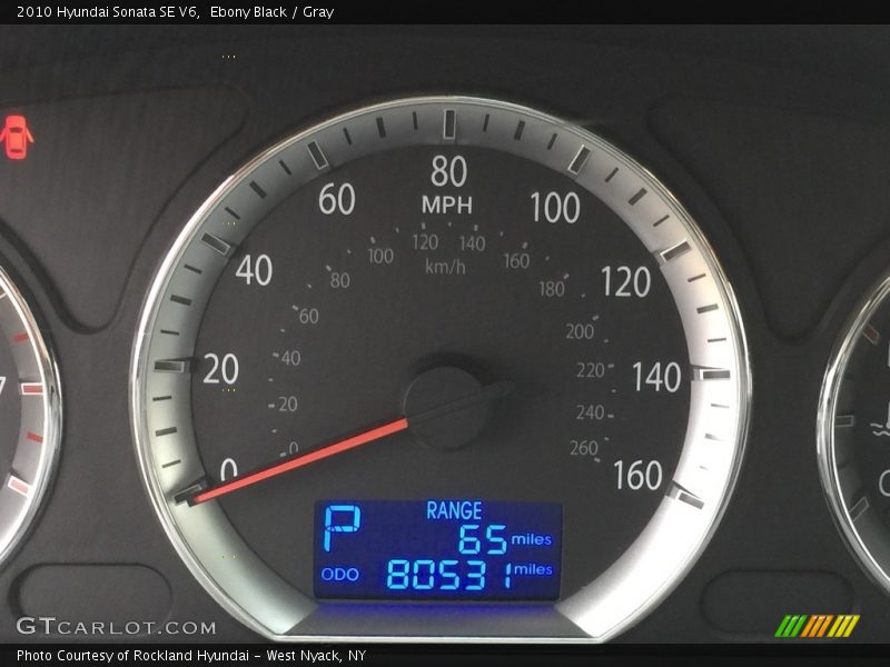 Ebony Black / Gray 2010 Hyundai Sonata SE V6