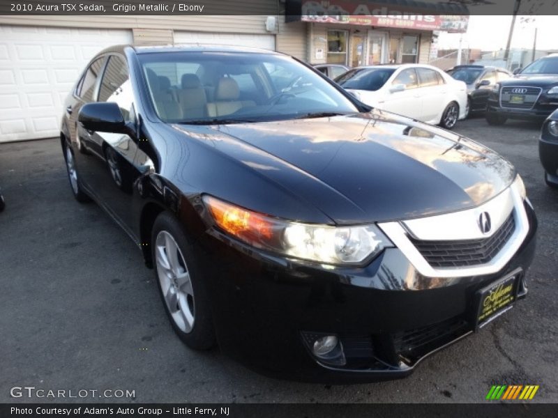 Grigio Metallic / Ebony 2010 Acura TSX Sedan