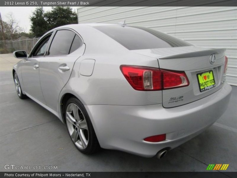 Tungsten Silver Pearl / Black 2012 Lexus IS 250