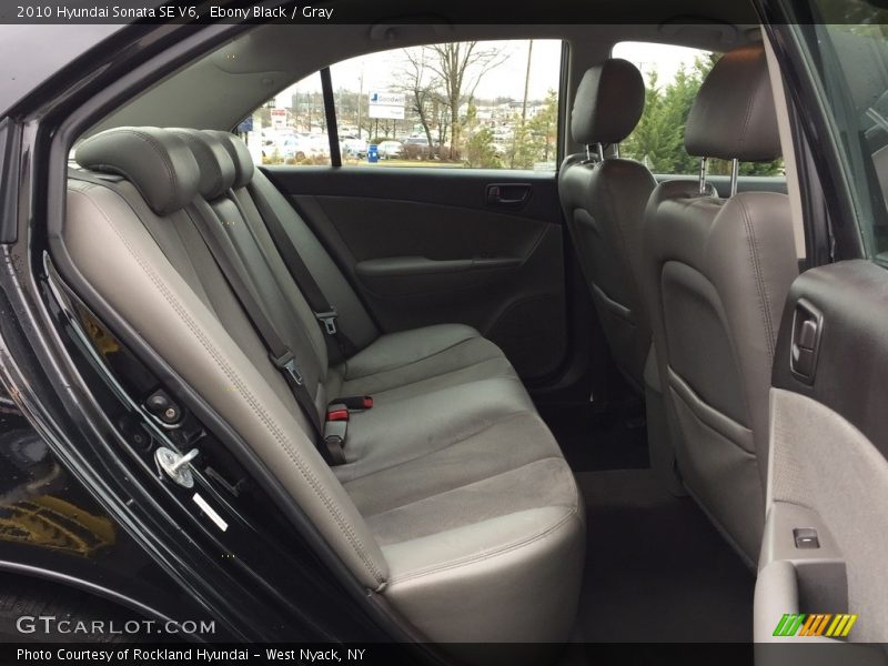 Ebony Black / Gray 2010 Hyundai Sonata SE V6