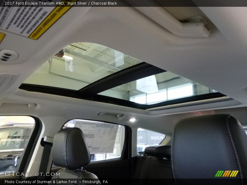 Ingot Silver / Charcoal Black 2017 Ford Escape Titanium 4WD