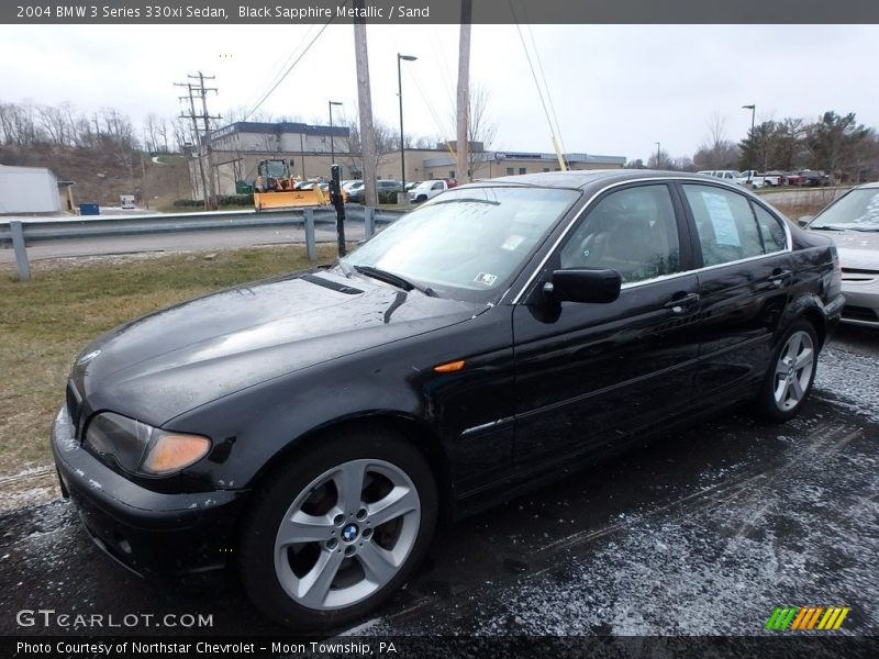 Black Sapphire Metallic / Sand 2004 BMW 3 Series 330xi Sedan