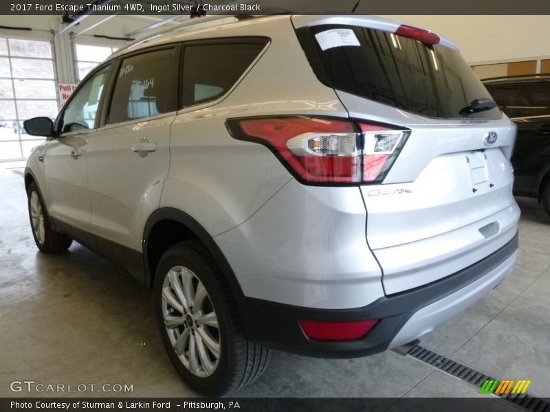 Ingot Silver / Charcoal Black 2017 Ford Escape Titanium 4WD