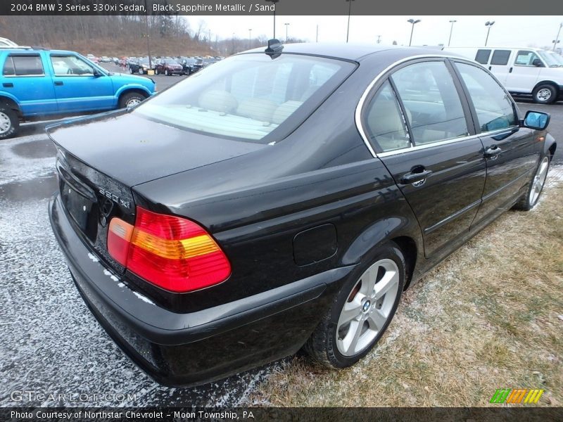 Black Sapphire Metallic / Sand 2004 BMW 3 Series 330xi Sedan