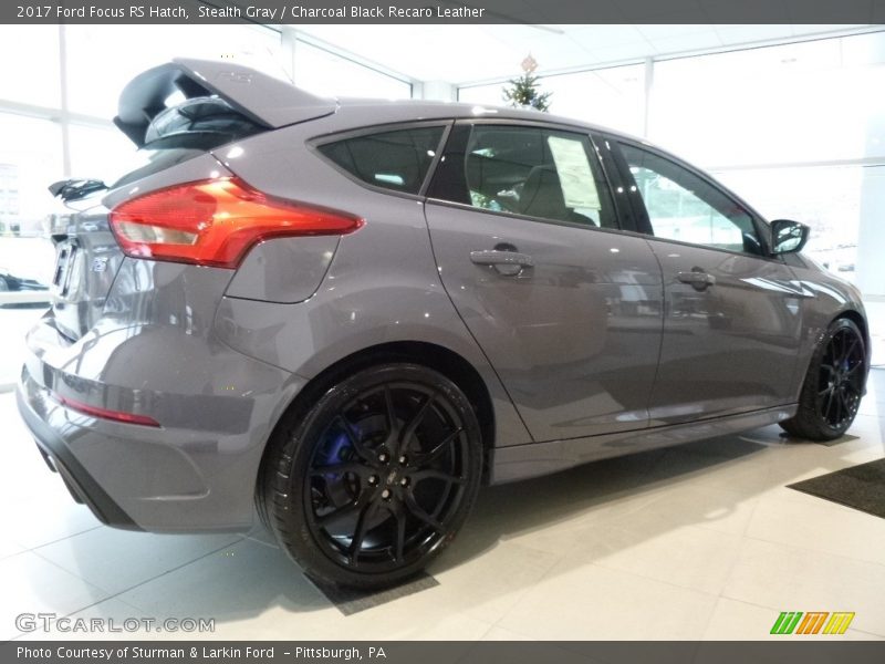 Stealth Gray / Charcoal Black Recaro Leather 2017 Ford Focus RS Hatch