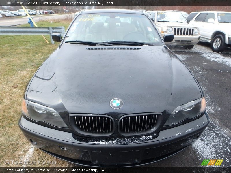 Black Sapphire Metallic / Sand 2004 BMW 3 Series 330xi Sedan