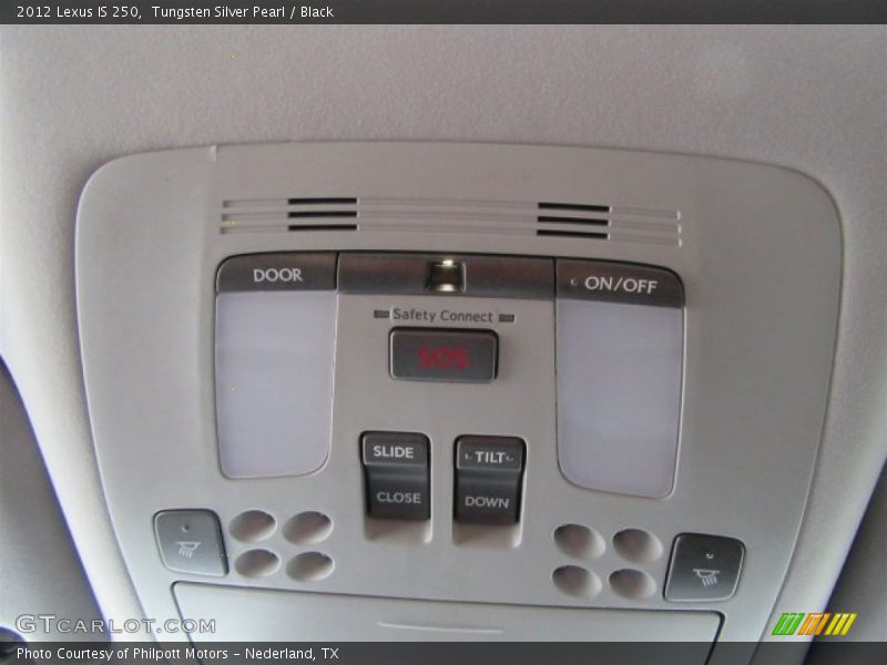 Tungsten Silver Pearl / Black 2012 Lexus IS 250