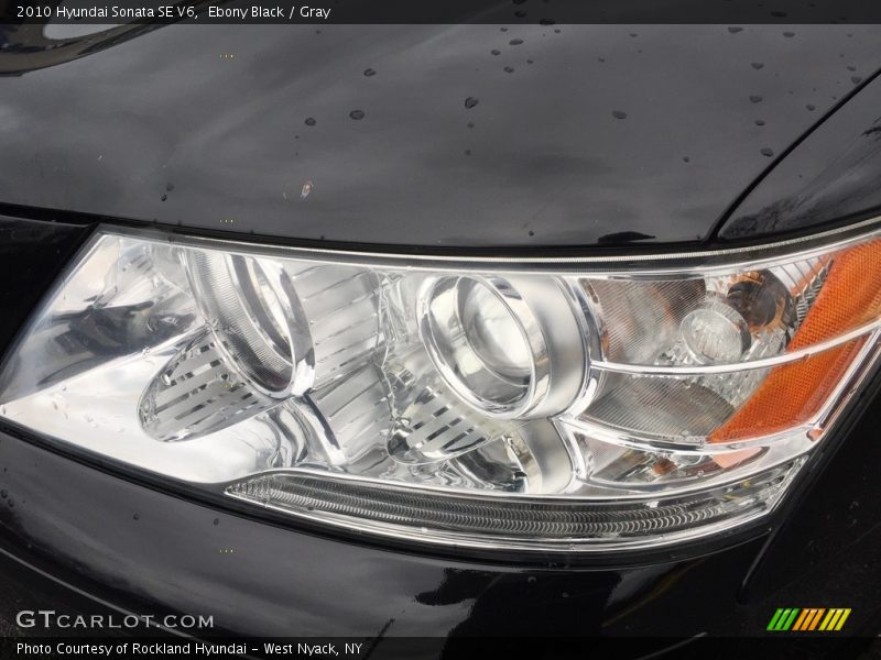 Ebony Black / Gray 2010 Hyundai Sonata SE V6