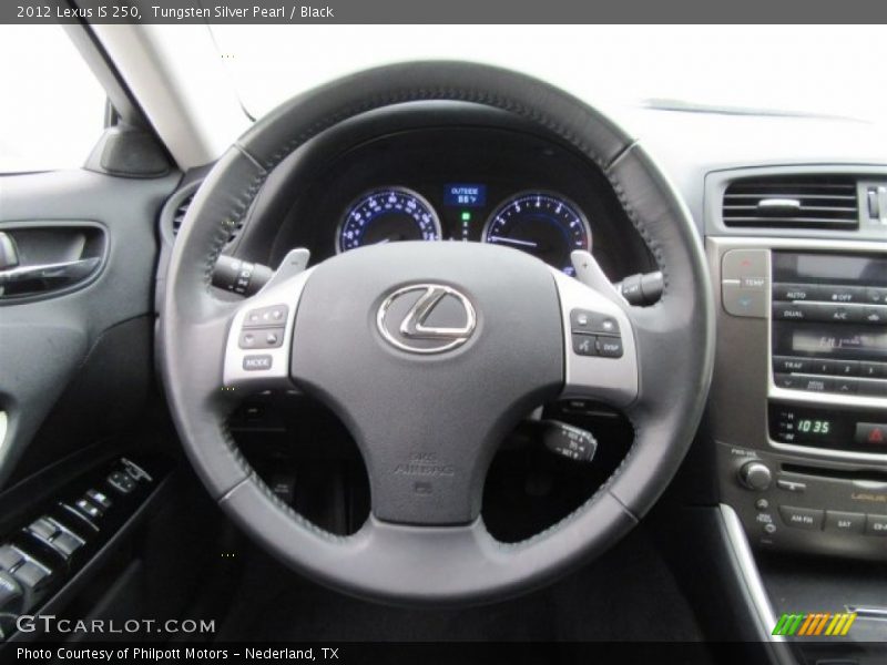 Tungsten Silver Pearl / Black 2012 Lexus IS 250
