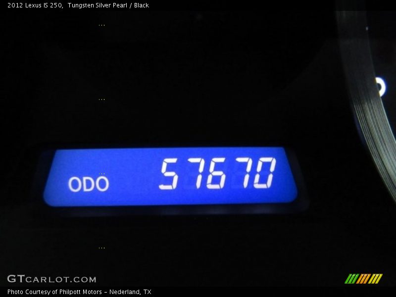 Tungsten Silver Pearl / Black 2012 Lexus IS 250