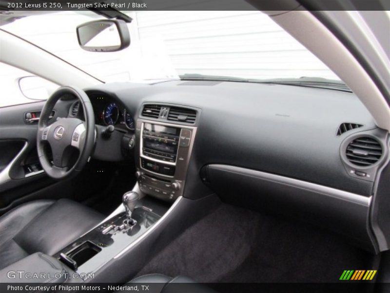 Tungsten Silver Pearl / Black 2012 Lexus IS 250