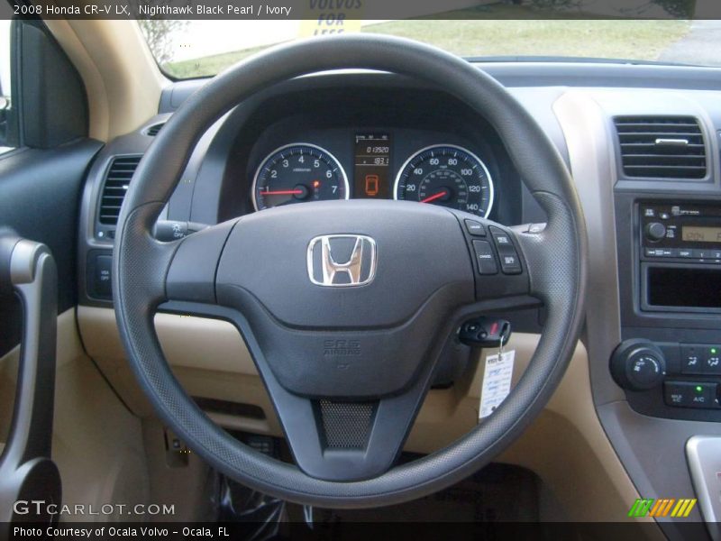 Nighthawk Black Pearl / Ivory 2008 Honda CR-V LX
