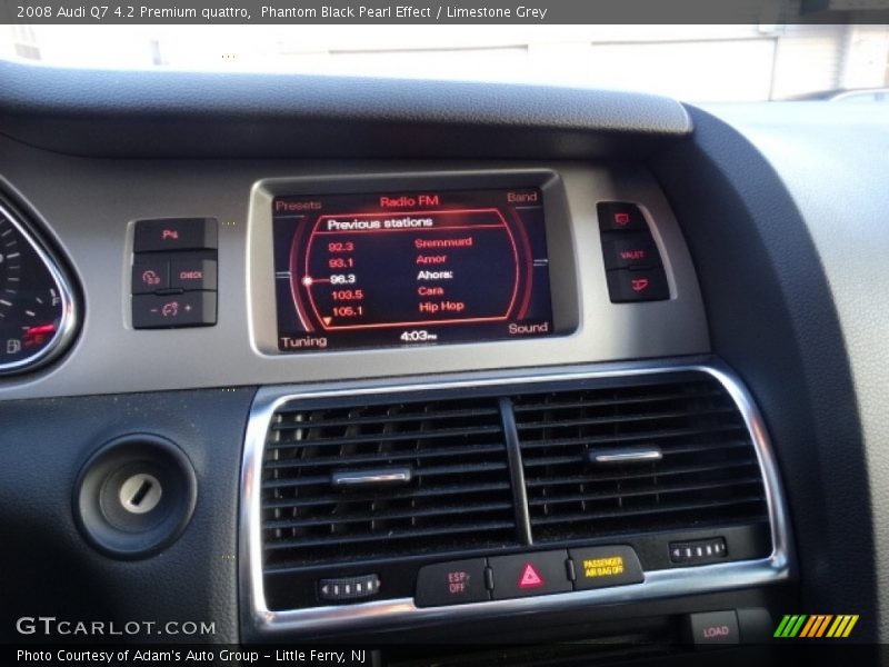 Phantom Black Pearl Effect / Limestone Grey 2008 Audi Q7 4.2 Premium quattro