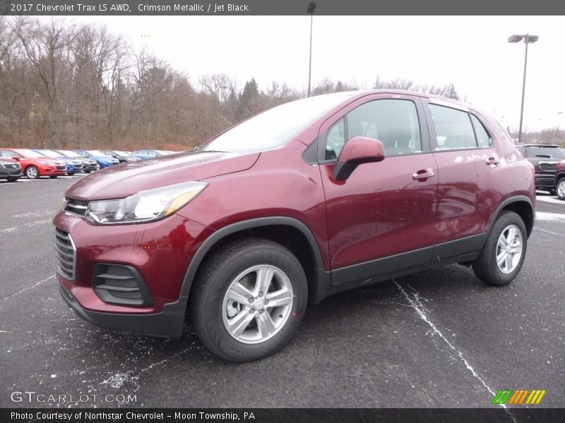 Crimson Metallic / Jet Black 2017 Chevrolet Trax LS AWD