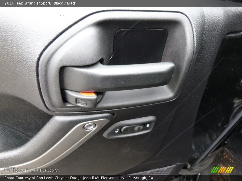 Black / Black 2016 Jeep Wrangler Sport