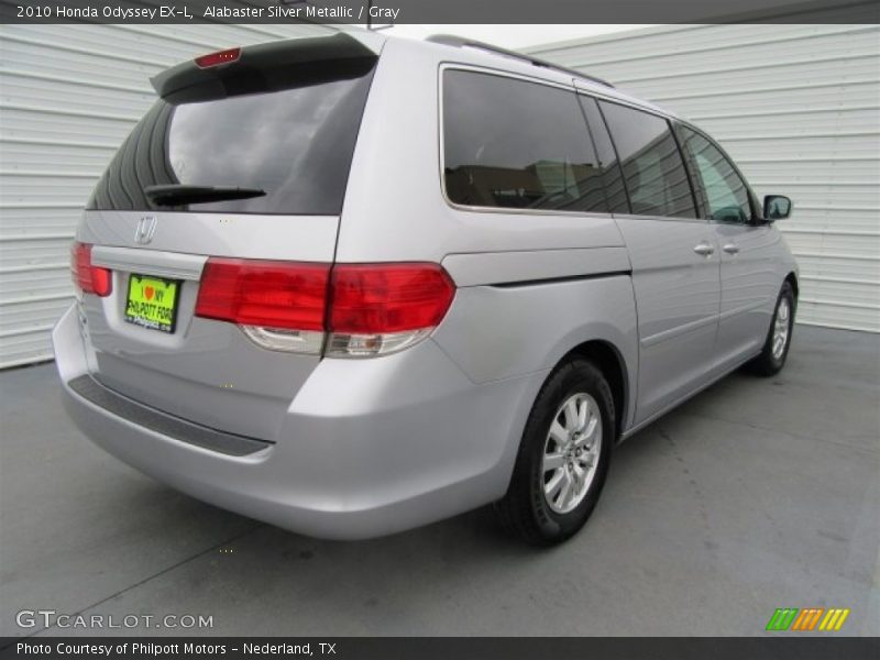 Alabaster Silver Metallic / Gray 2010 Honda Odyssey EX-L