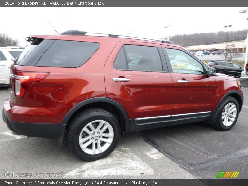 Sunset / Charcoal Black 2014 Ford Explorer XLT 4WD