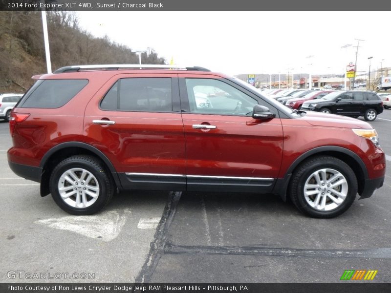 Sunset / Charcoal Black 2014 Ford Explorer XLT 4WD