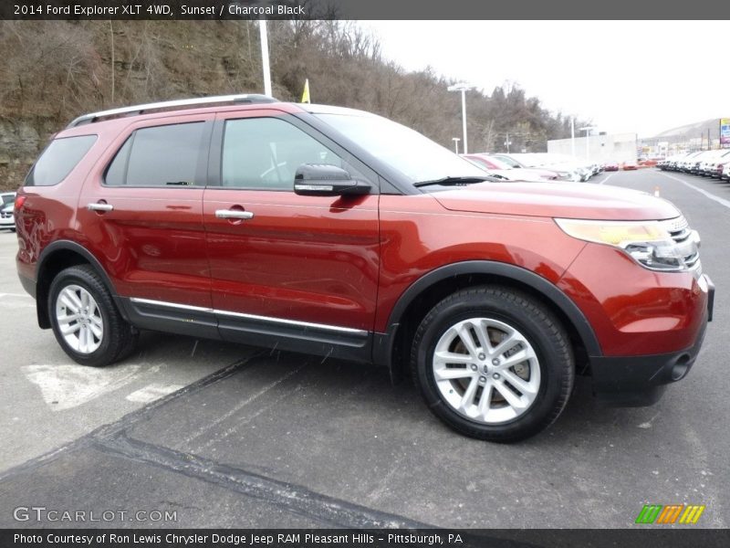 Sunset / Charcoal Black 2014 Ford Explorer XLT 4WD